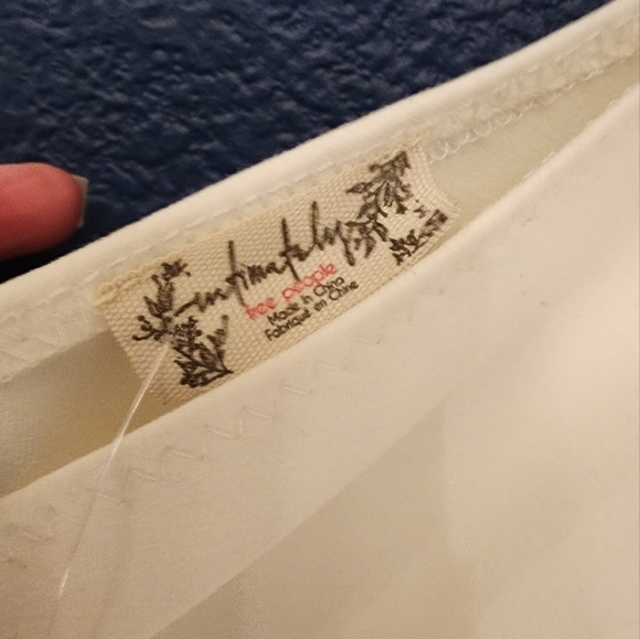 FREE People X Intimately Somethin Bout You One-Shoulder Bodysuit In Cream Sz Med - Picture 8 of 13